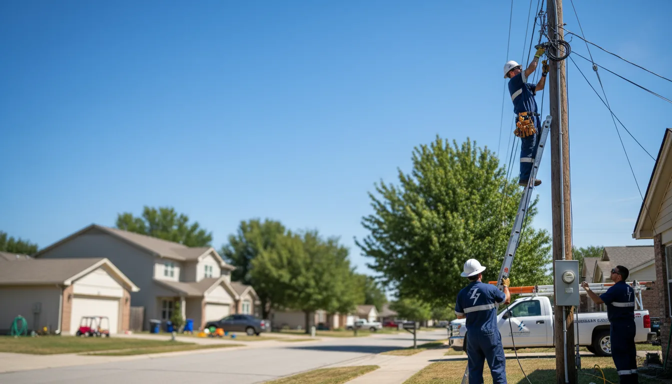 Residential electrician providing installation services in Cascilla, MS